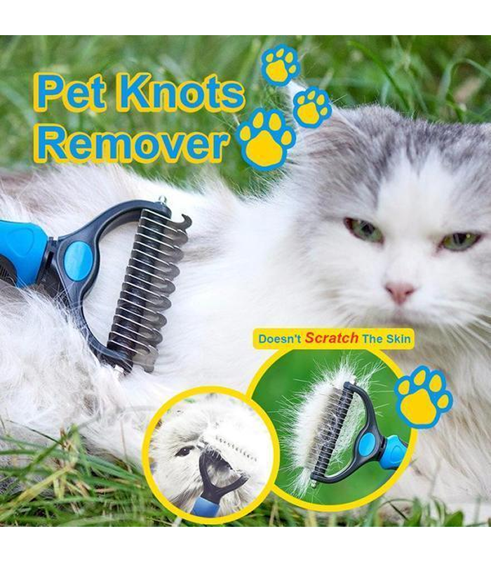 1 (1) Dual Head Safe Dematting Comb - Image 1