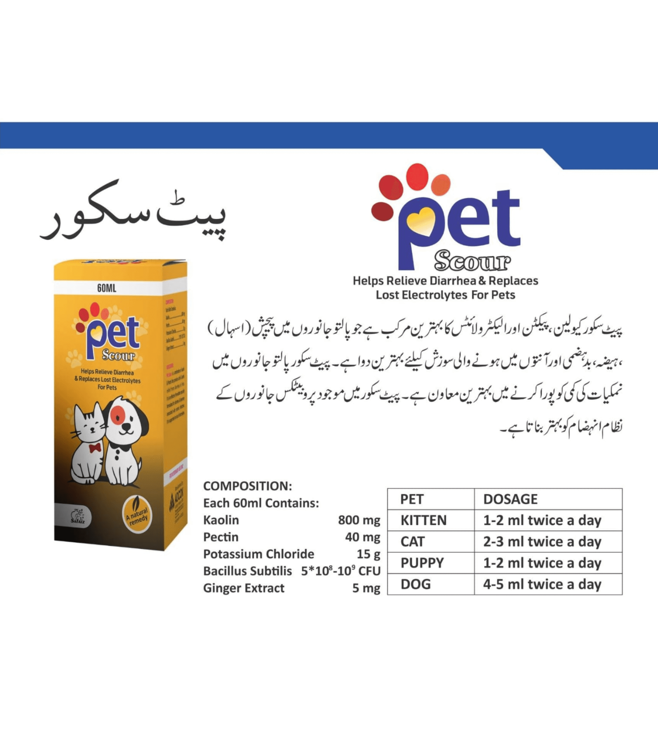 Frame 1171277835 Pet Scour Syrup 60ml - Image 1