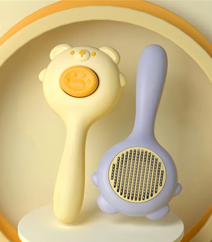 Teddy Bear Button Brush Teddy Bear Button Brush