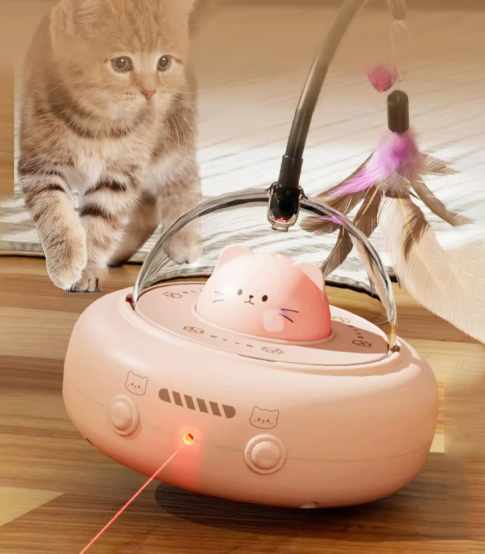 1 (21) Automatic Cat Teaser Toy