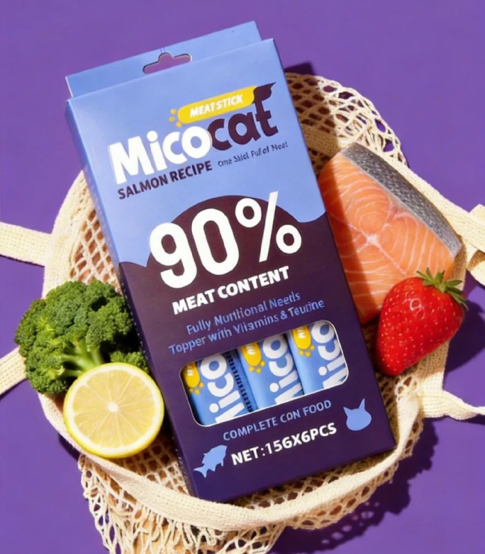 ggrass (11) Micocat Meat Stick Creamy Treat for Cats - 6 sticks - Image 1
